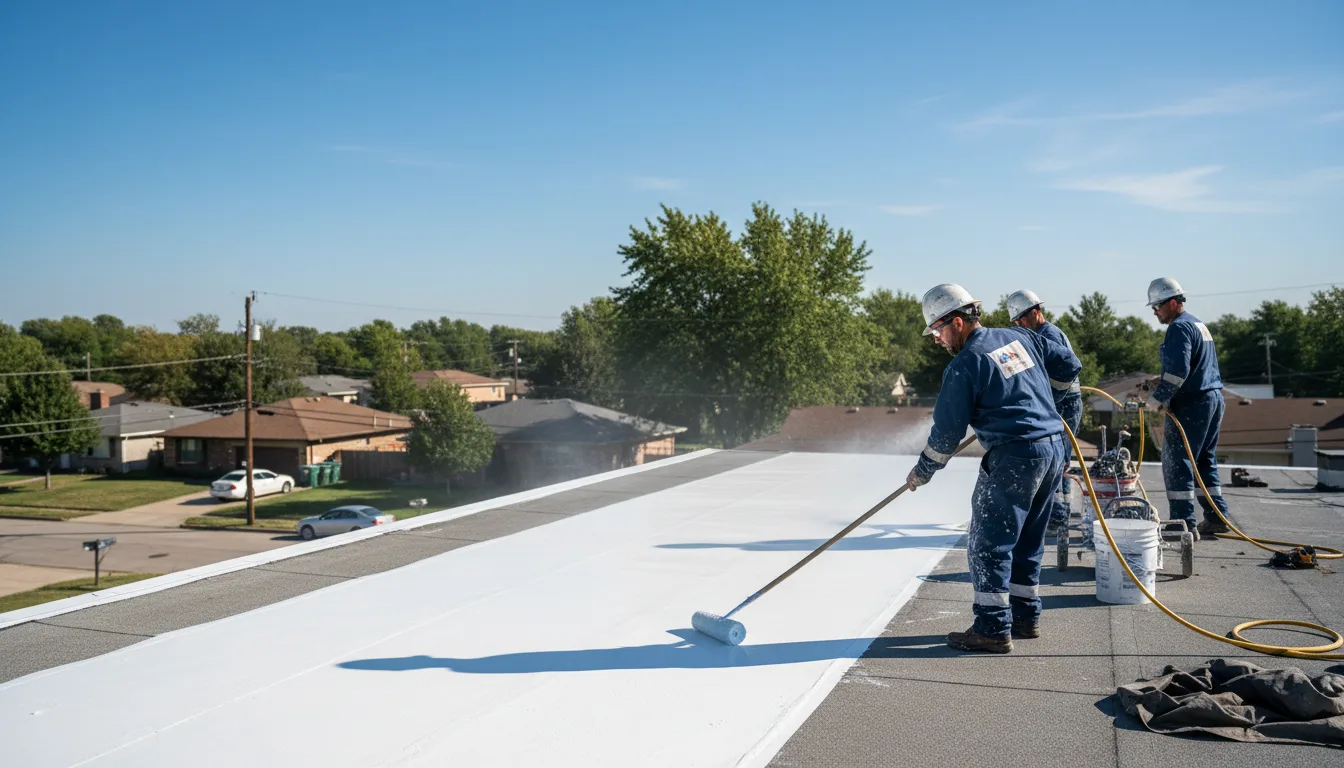 Commercial roof coating in Saxapahaw, NC near me
